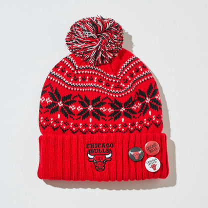 Team Color Jaquard Pon Pon Knit Cap