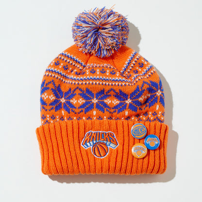 Team Color Jaquard Pon Pon Knit Cap