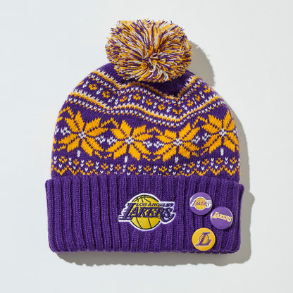 Team Color Jaquard Pon Pon Knit Cap